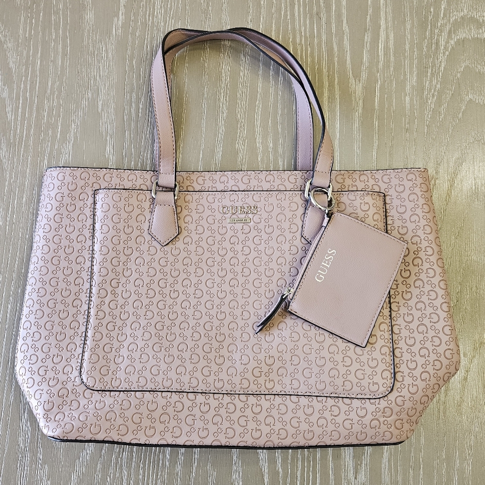 Guess MEDFORD Women's Tote Bag, Pink, One Size